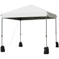 8'x8' Outdoor Pop up Canopy Tent w/Roller Bag-White image