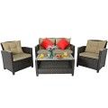 4 Pcs Outdoor Rattan Furniture Set image