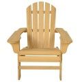 Outdoor Natural Fir Wood Adirondack Chair image