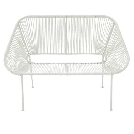 Mtl Plstc Wht Bench image