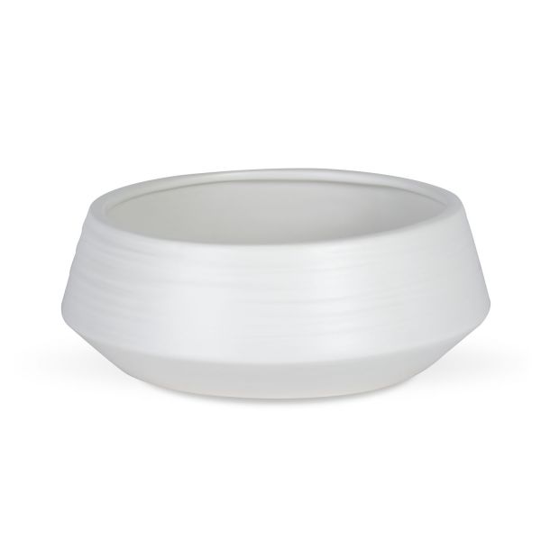 4"H White Ceramic Bowl image