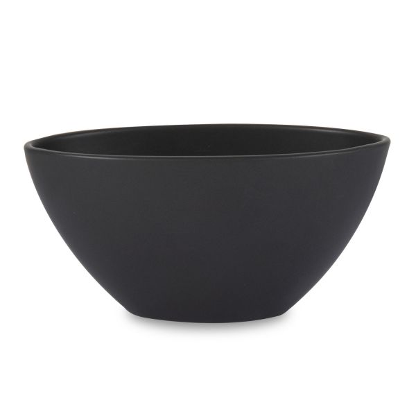 5"H Black Ceramic Boat image