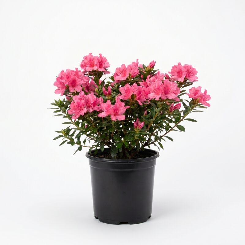 Hershey Orange Azalea Plant: Pink Blooms (Rhododendron xobtusum
