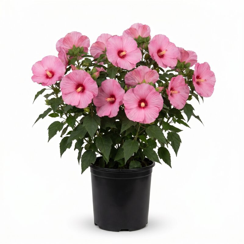 Head Over Heels&reg; Blush Hibiscus Plant With Pink Blooms image