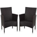 2 Pcs Dining Chairs Set With 2 Cushion Covers image