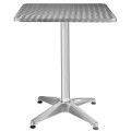Outdoor Patio Aluminum Stainless Steel Square Table image