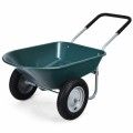 2 Tire Wheelbarrow Garden Cart Heavy-Duty Dolly Utility Cart image