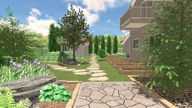 Beautiful backyard design