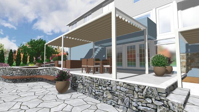 Beautiful backyard design