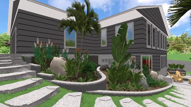 Beautiful backyard design