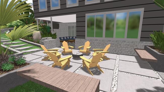 Beautiful backyard design