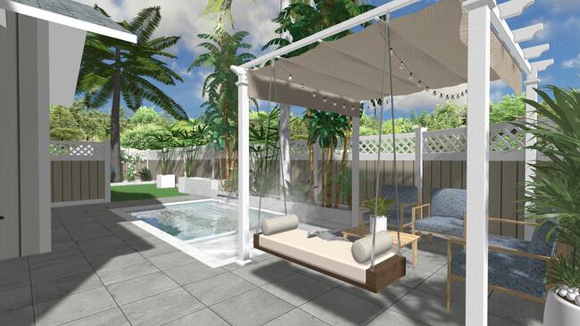 Beautiful backyard design