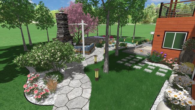 Beautiful backyard design