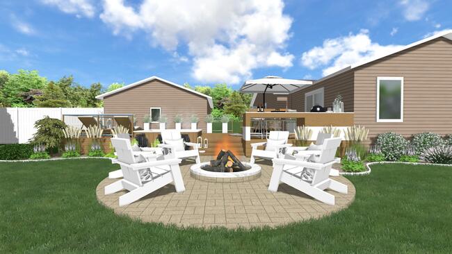 Beautiful backyard design