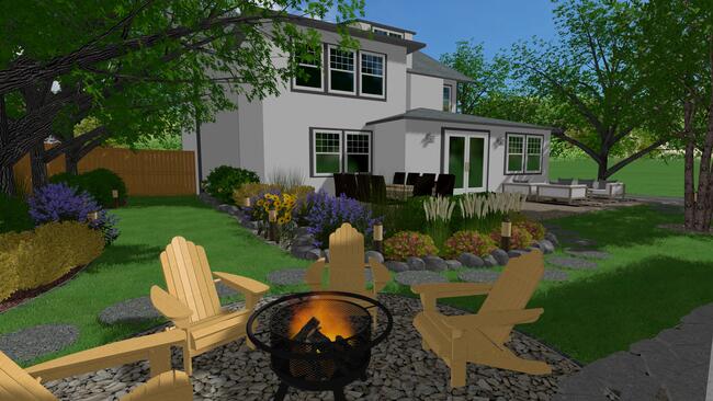 Beautiful backyard design