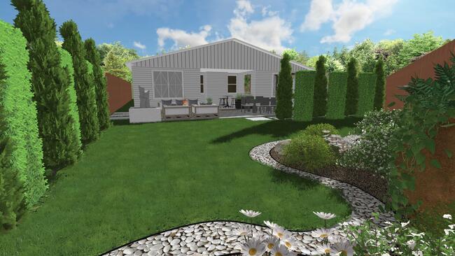 Beautiful backyard design