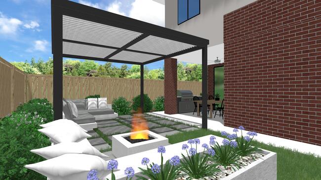 Beautiful backyard design