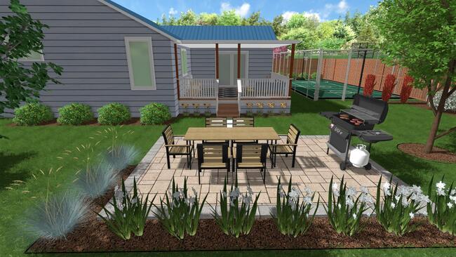 Beautiful backyard design